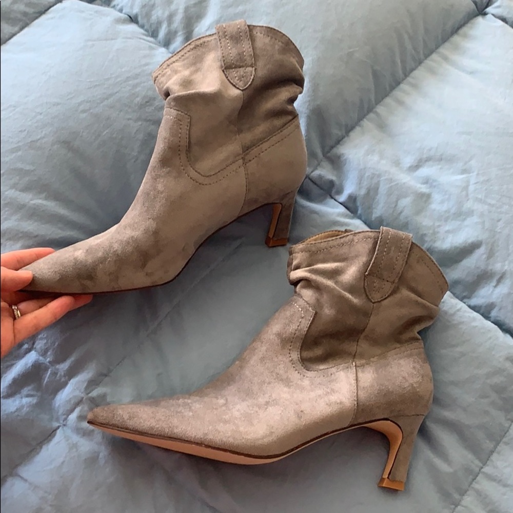 Suede booties